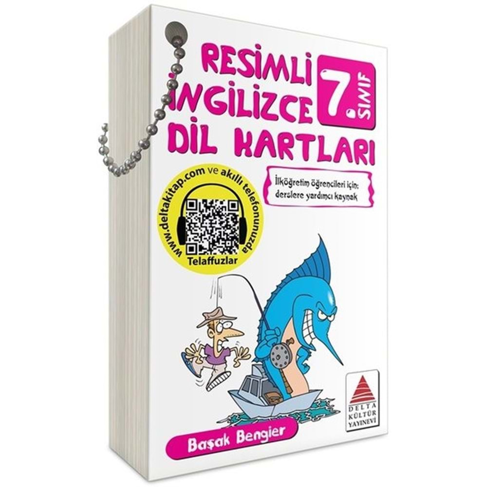 Delta Kültür Yayınevi 7. Sınıf Resimli İngilizce Dil Kartları