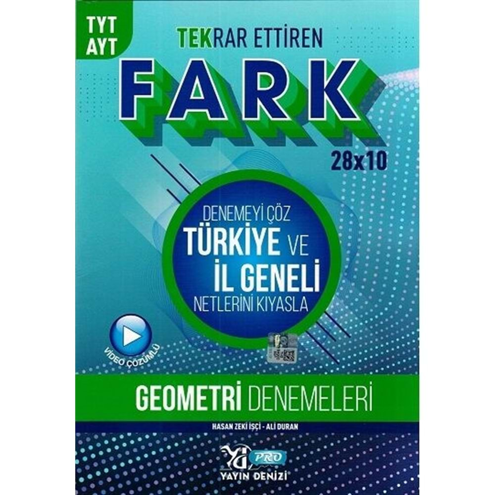 Yayın Denizi TYT AYT Geometri Fark Ettiren Pro Denemeleri