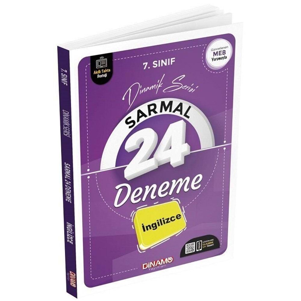 Dinamo Yayınları 7. Sınıf İngilizce Dinamik Sarmal 24 Deneme