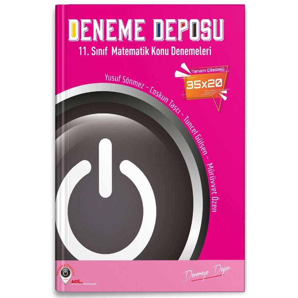 Deneme Deposu 11. Sınıf Matematik 35 x 20 Konu Denemeleri