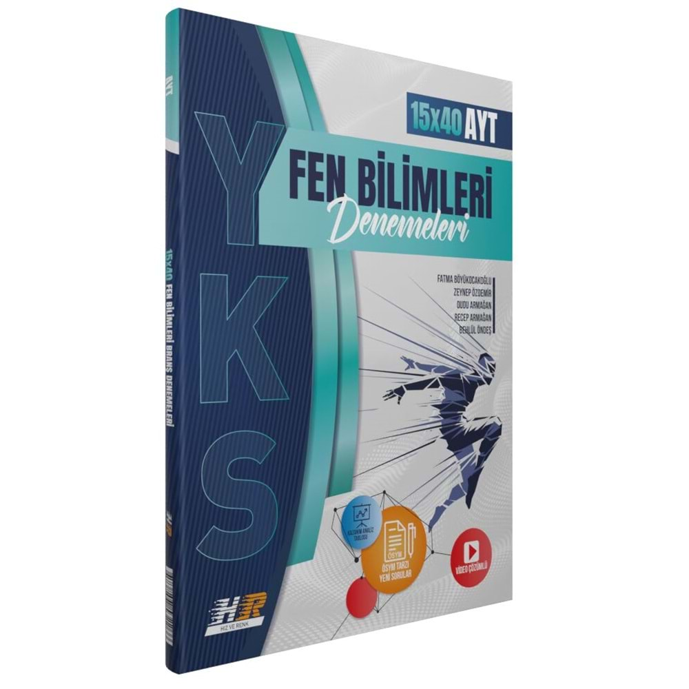 Hız Ve Renk Yayınları AYT Fen Bilimleri 15 x 40 Deneme