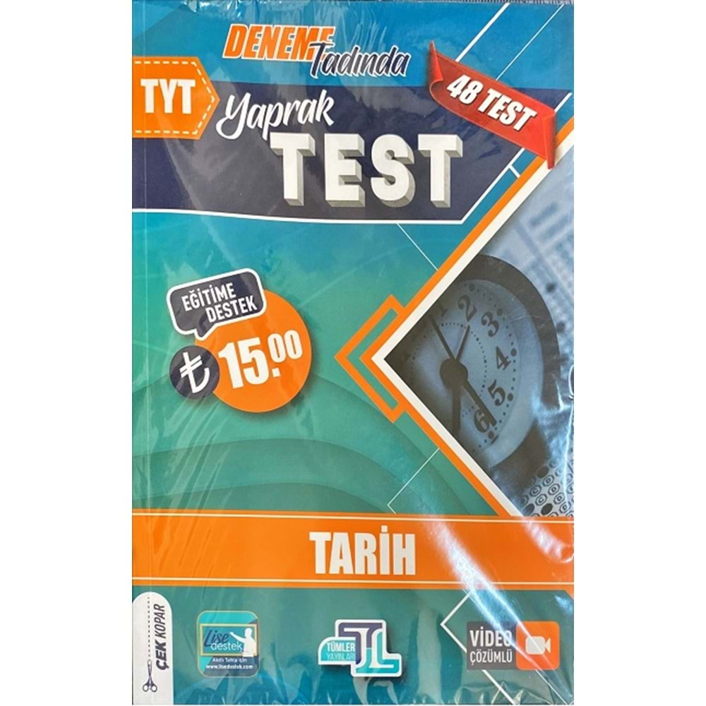 Tümler Yayınları TYT Tarih Yaprak Test