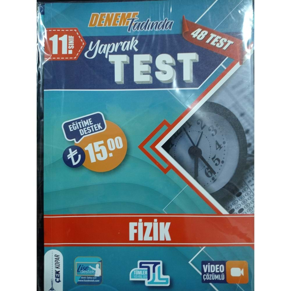 Tümler Yayınları 11. Sınıf Fizik Yaprak Test