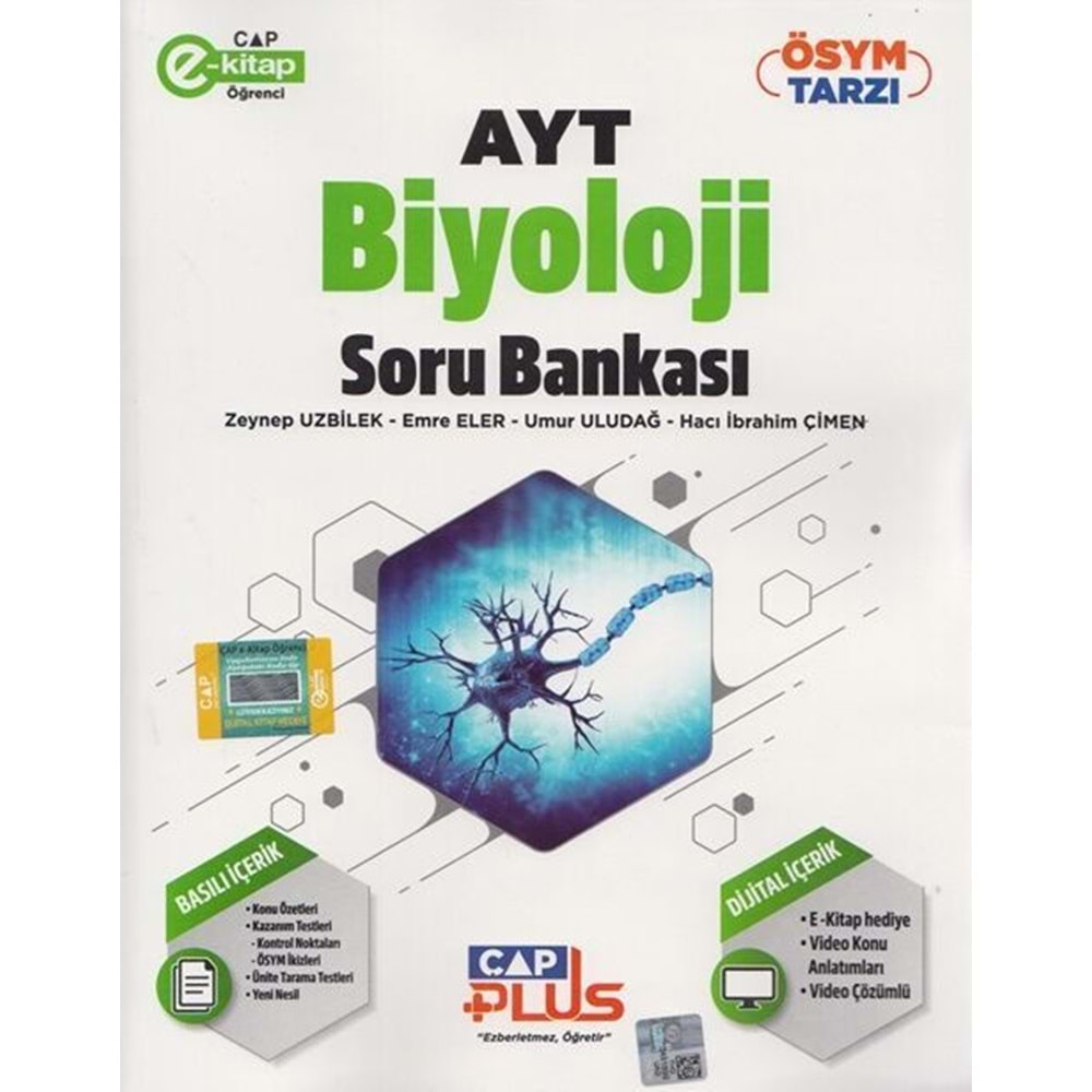 Çap Yayınları AYT Biyoloji Soru Bankası 2023