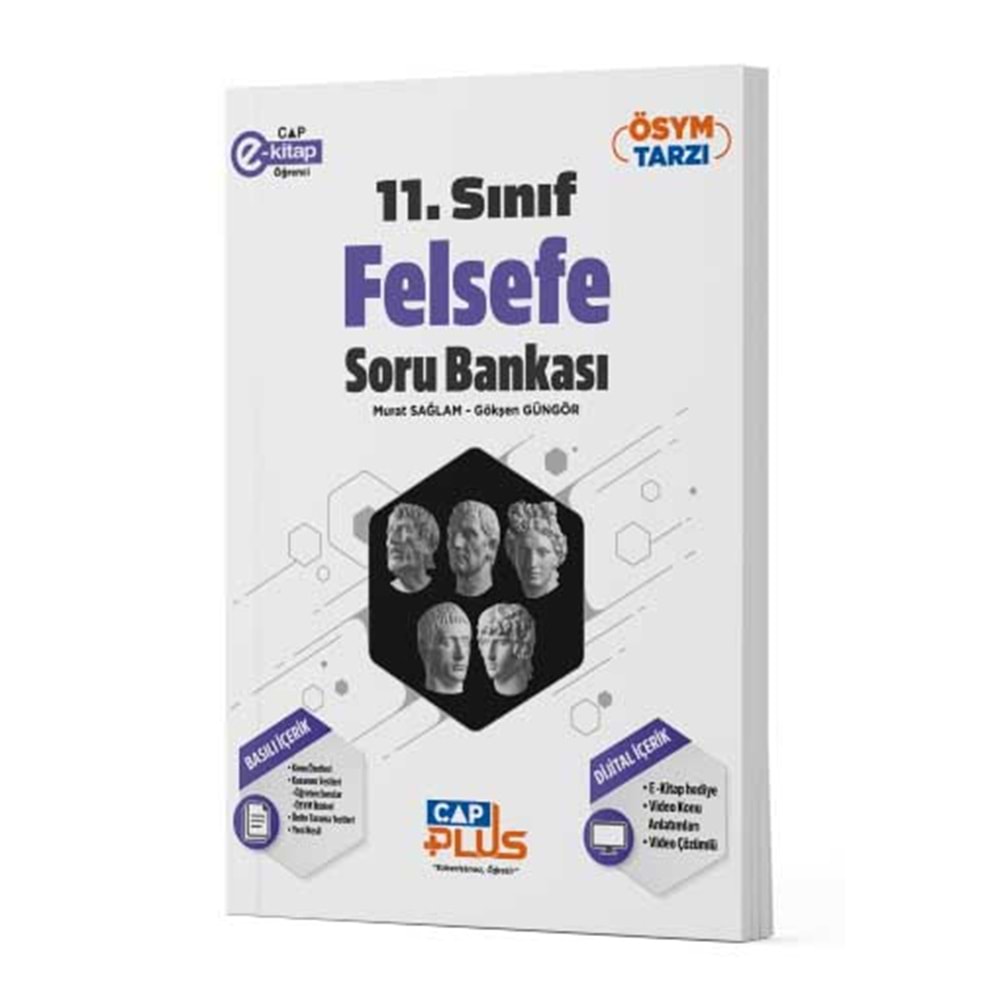 Çap Yayınları 11. Sınıf Felsefe Plus Soru Bankası 2023