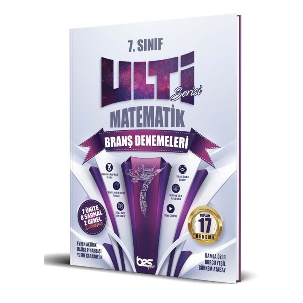 Bes Yayınları 7. Sınıf Ulti Matematik Branş Denemeleri 2023