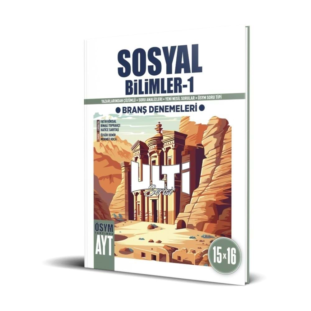 Ulti Yayınları AYT Sosyal Bilimler-1 Ulti Serisi Branş Denemeleri