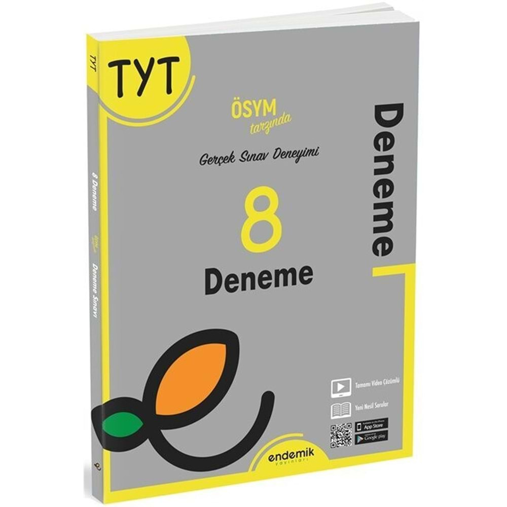 Endemik Yayınları TYT 8 Deneme 2024