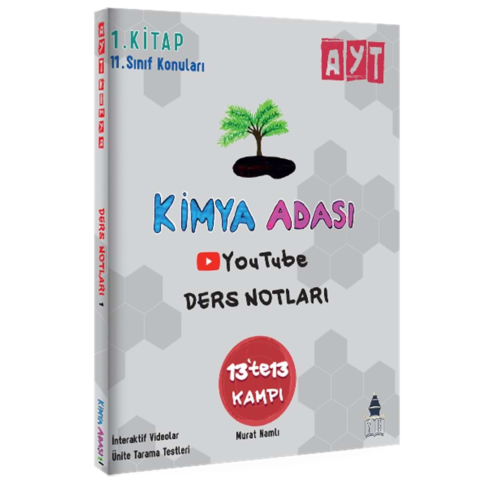 Kimya Adası Yayınları AYT Kimya Youtube Ders Notları 1.Kitap 2023