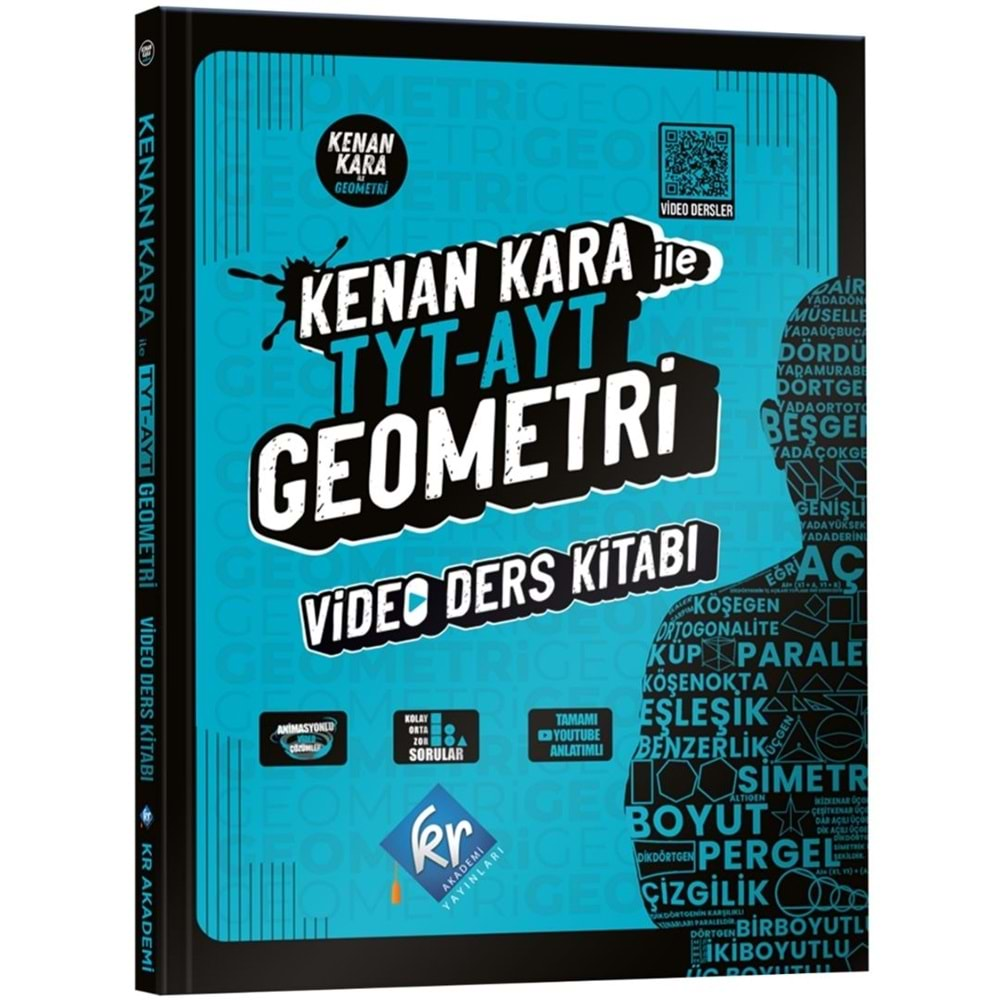 KR Akademi Yayınları Kenan Kara İle TYT-AYT Geometri Video Ders Kitabı