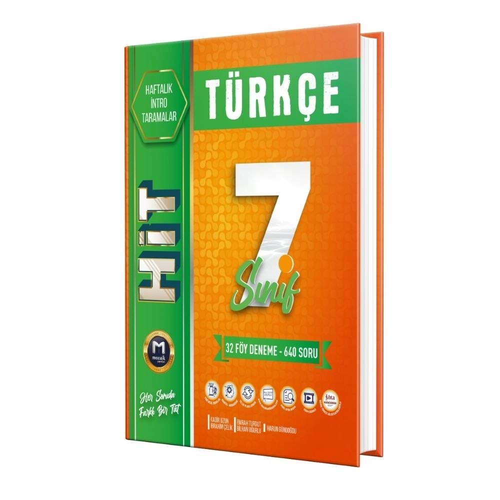 Mozaik Yayınları 7. Sınıf Türkçe Hit 32 Li Deneme