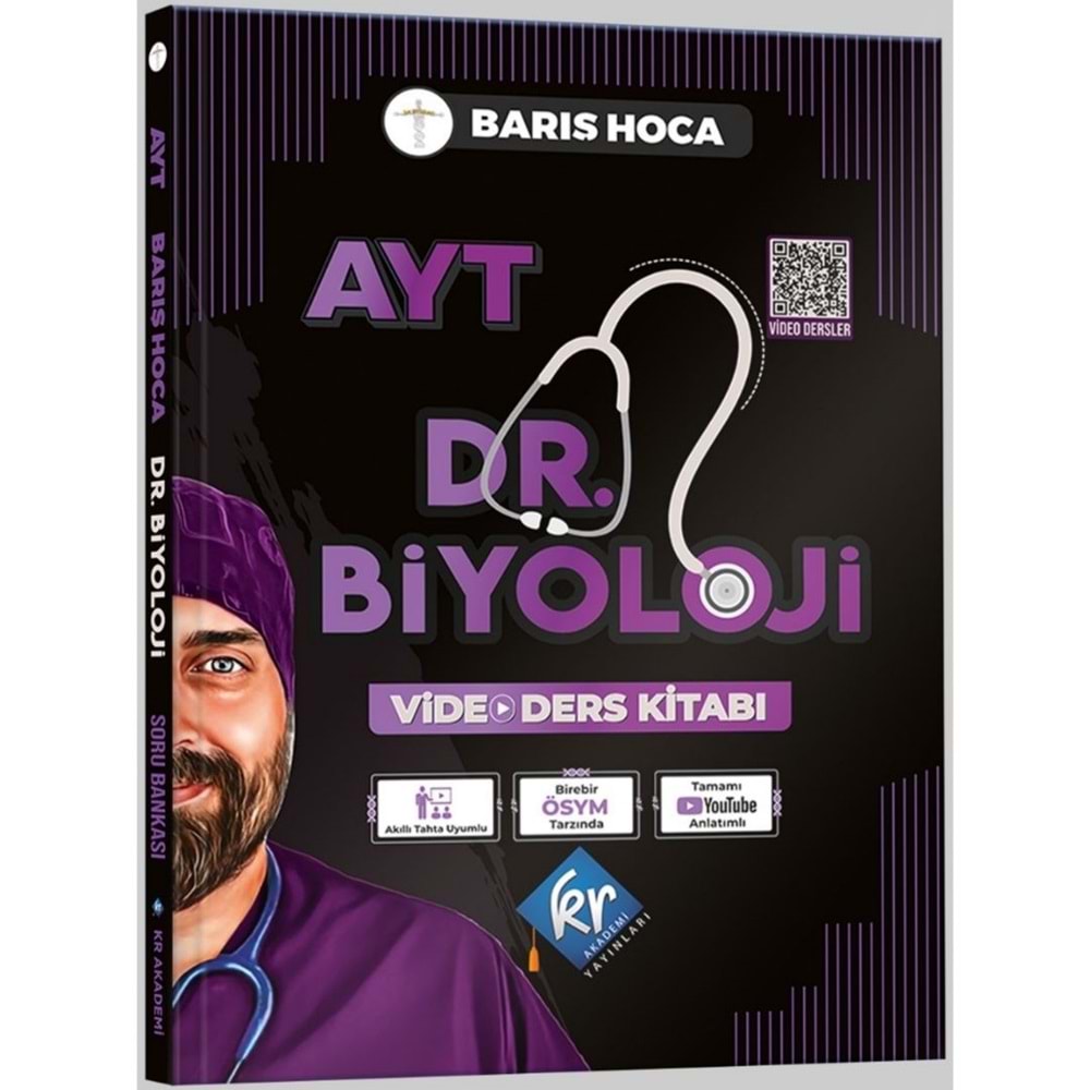 KR Akademi Yayınları Barış Hoca AYT Dr. Biyoloji Video Ders Kitabı