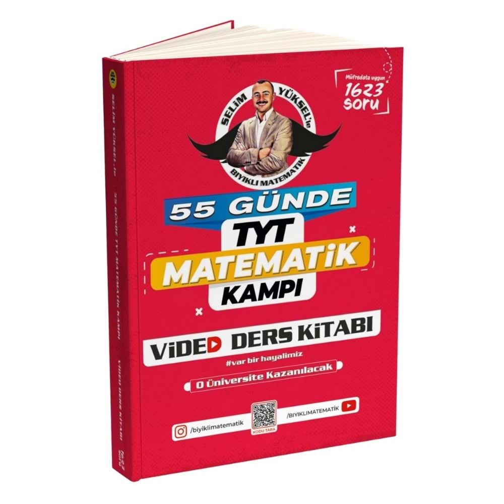 Bıyıklı Matematik 55 Günde TYT Matematik Kampı Video Ders Kitabı