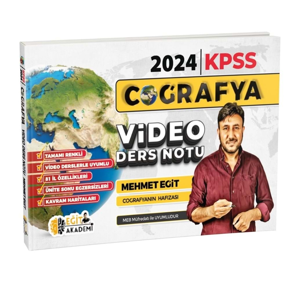 Mehmet Eğit KPSS Coğrafya Video Ders Notları