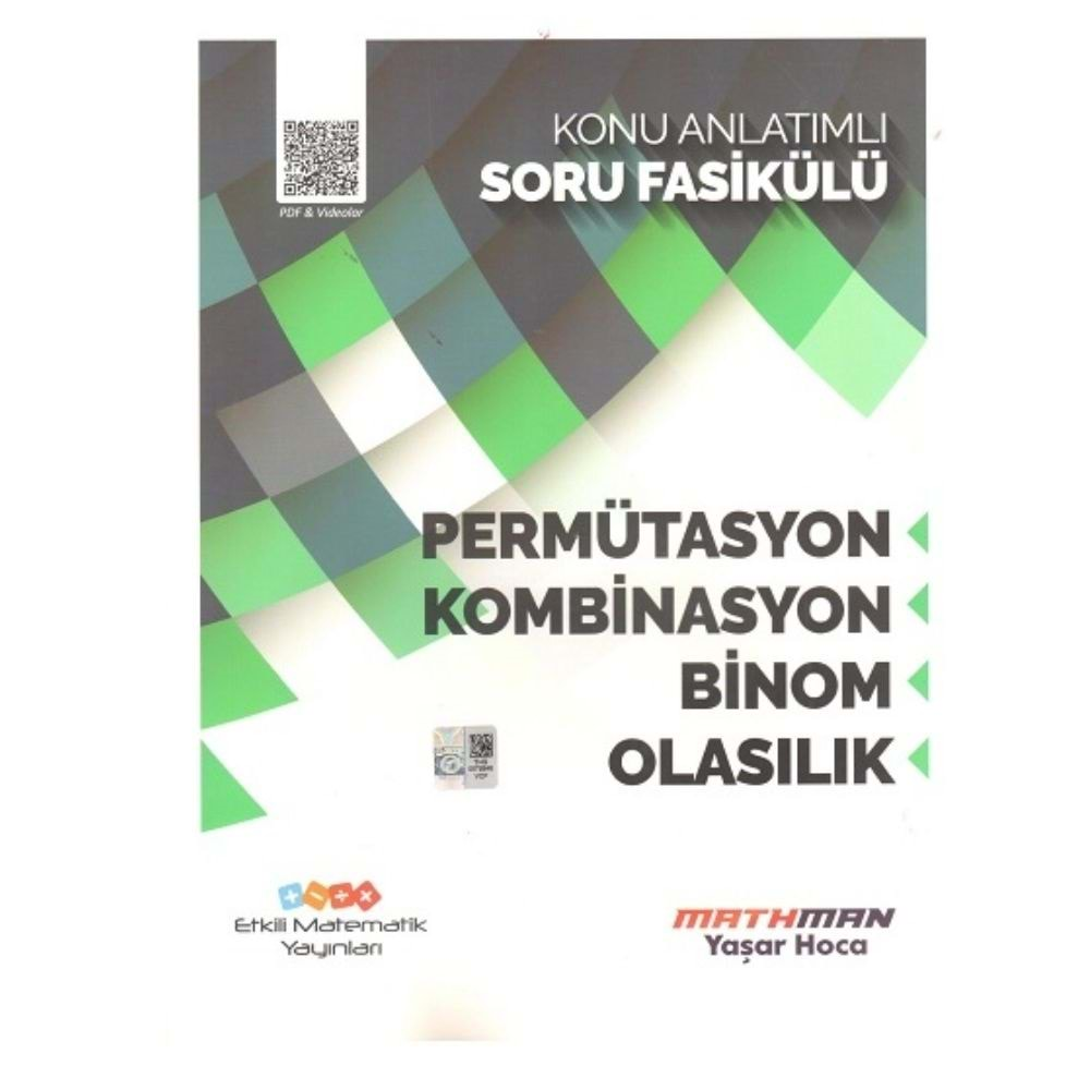 Etkili Matematik AYT Matematik Permütasyon Kombinasyon Binom ve Olasılık Konu Anlatımlı Soru Fasikülü