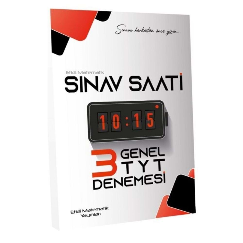 Etkili Matematik Yayınları TYT Sınav Saati 3 Deneme