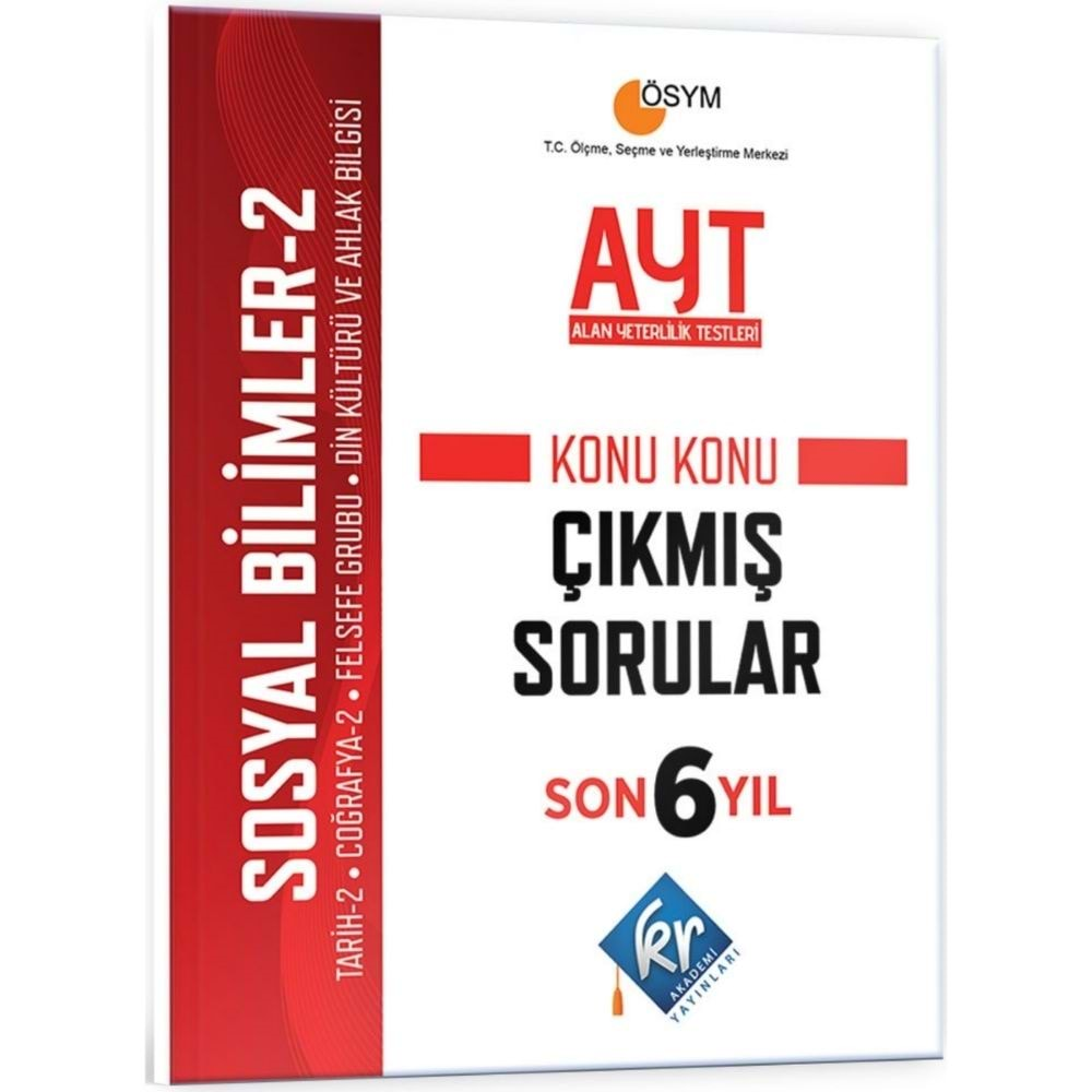 KR Akademi AYT Sosyal Bilimler-2 Son 6 Yıl Konu Konu Çıkmış Sorular