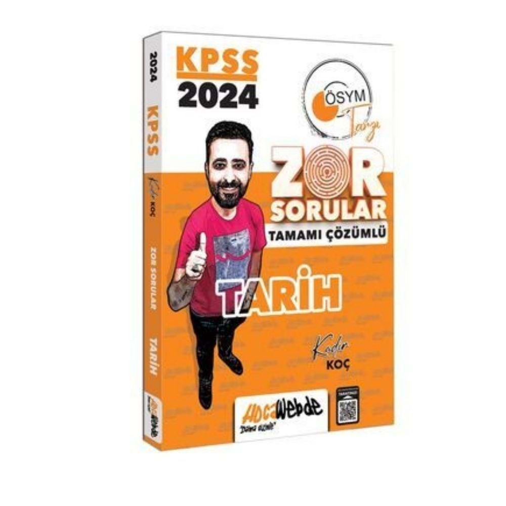 HocaWebde Yayınları 2024 KPSS Genel Kültür Tarih Tamamı Çözümlü Zor Sorular