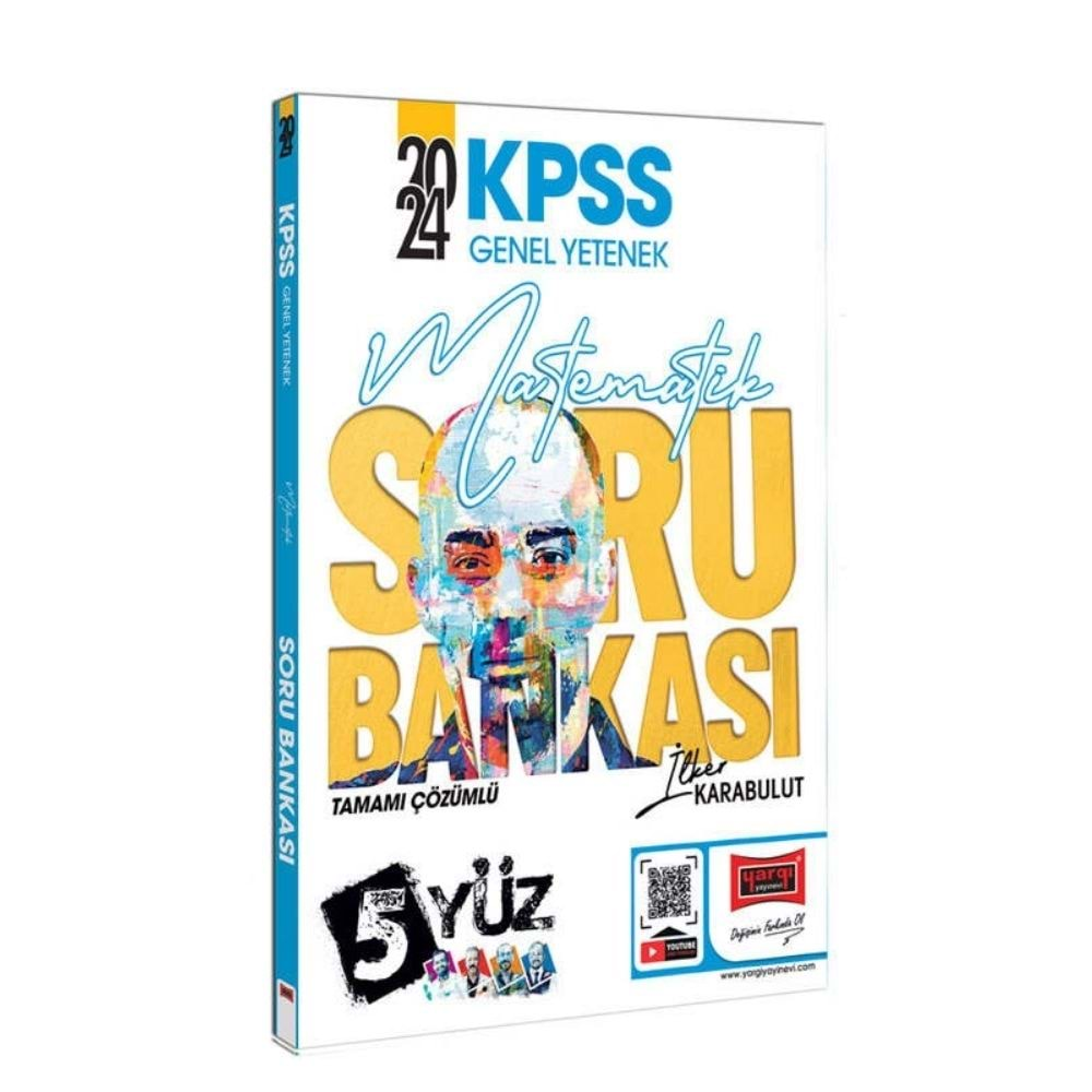 Yargı Yayınları 2024 KPSS Genel Yetenek 5Yüz Matematik Tamamı Çözümlü Soru Bankası