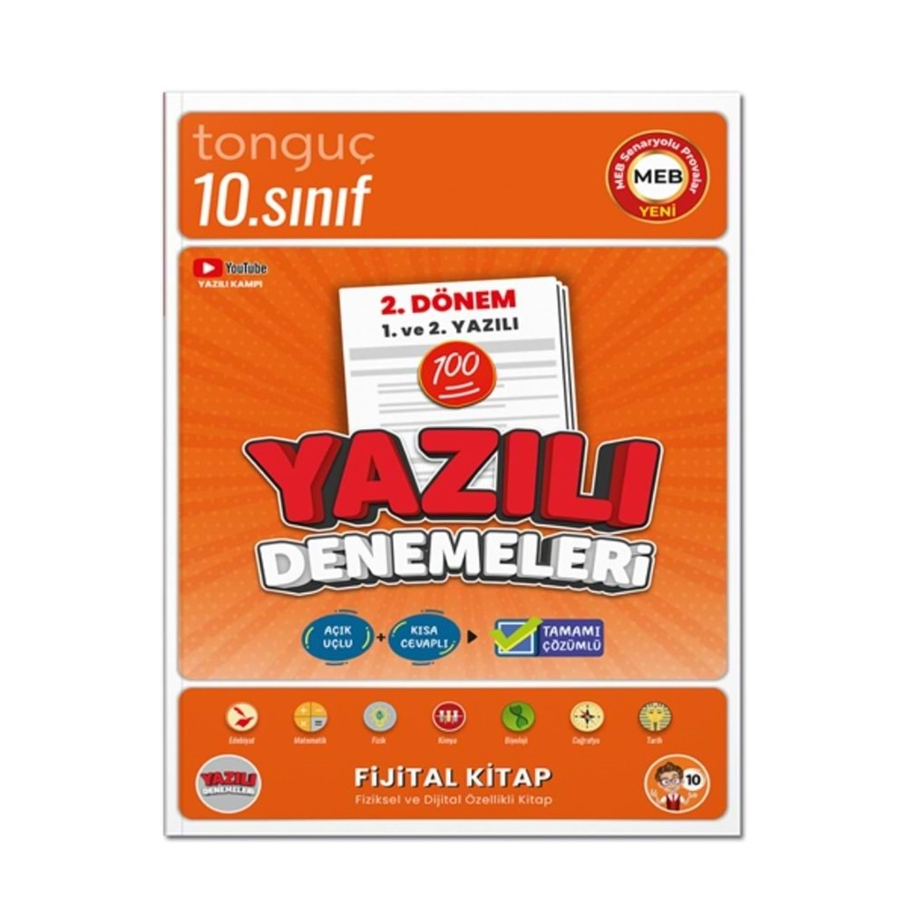 Tonguç Akademi 10. Sınıf Yazılı Denemeleri 2. Dönem 1 ve 2. Yazılı