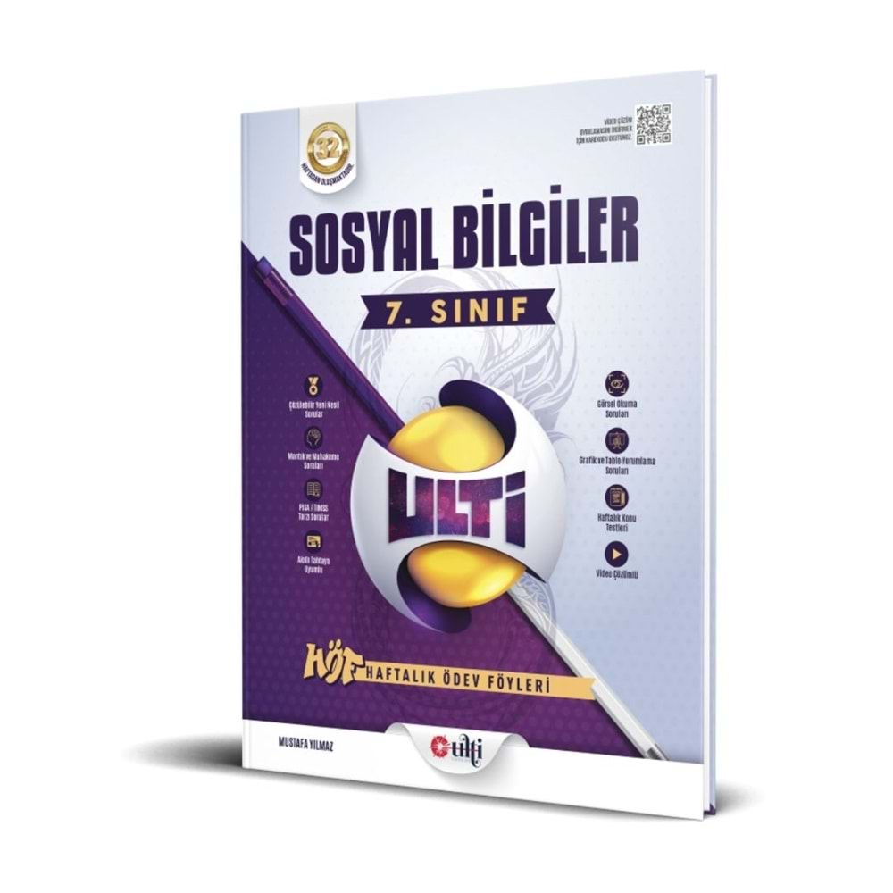 Ulti Yayınları 7. Sınıf Sosyal Bilgiler Haftalık Ödev Föyleri