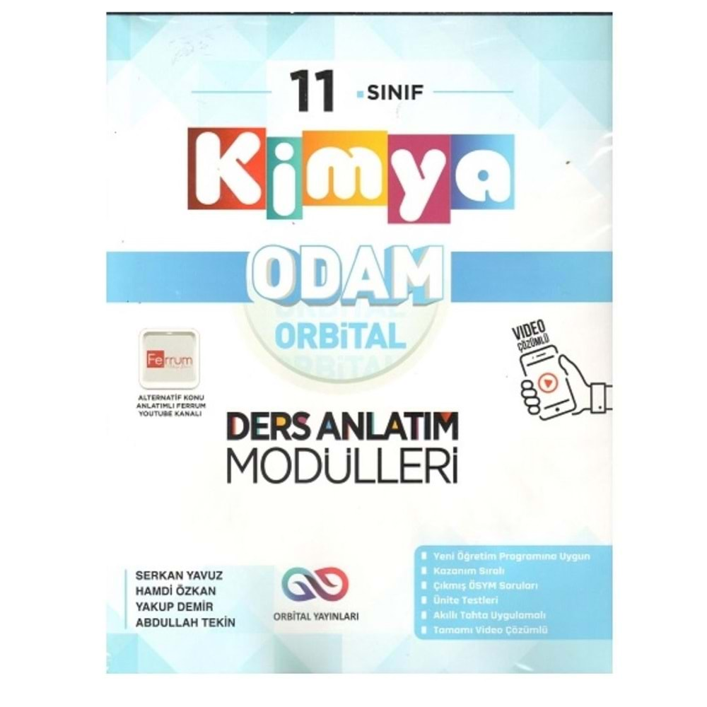 Orbital Yayınları 11. Sınıf Kimya Orbital Ders Anlatım Modülleri