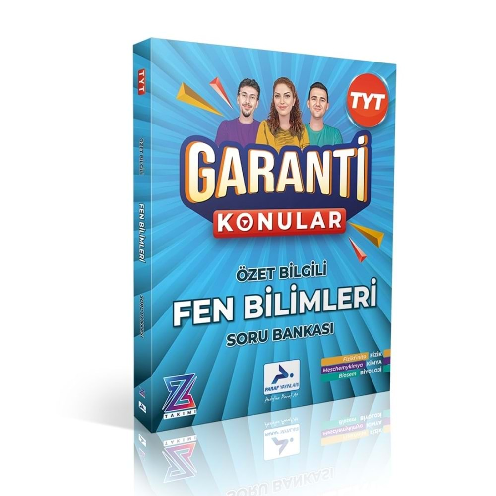 Paraf Z Takımı TYT Fen Bilimleri Garanti Konular Soru Bankası