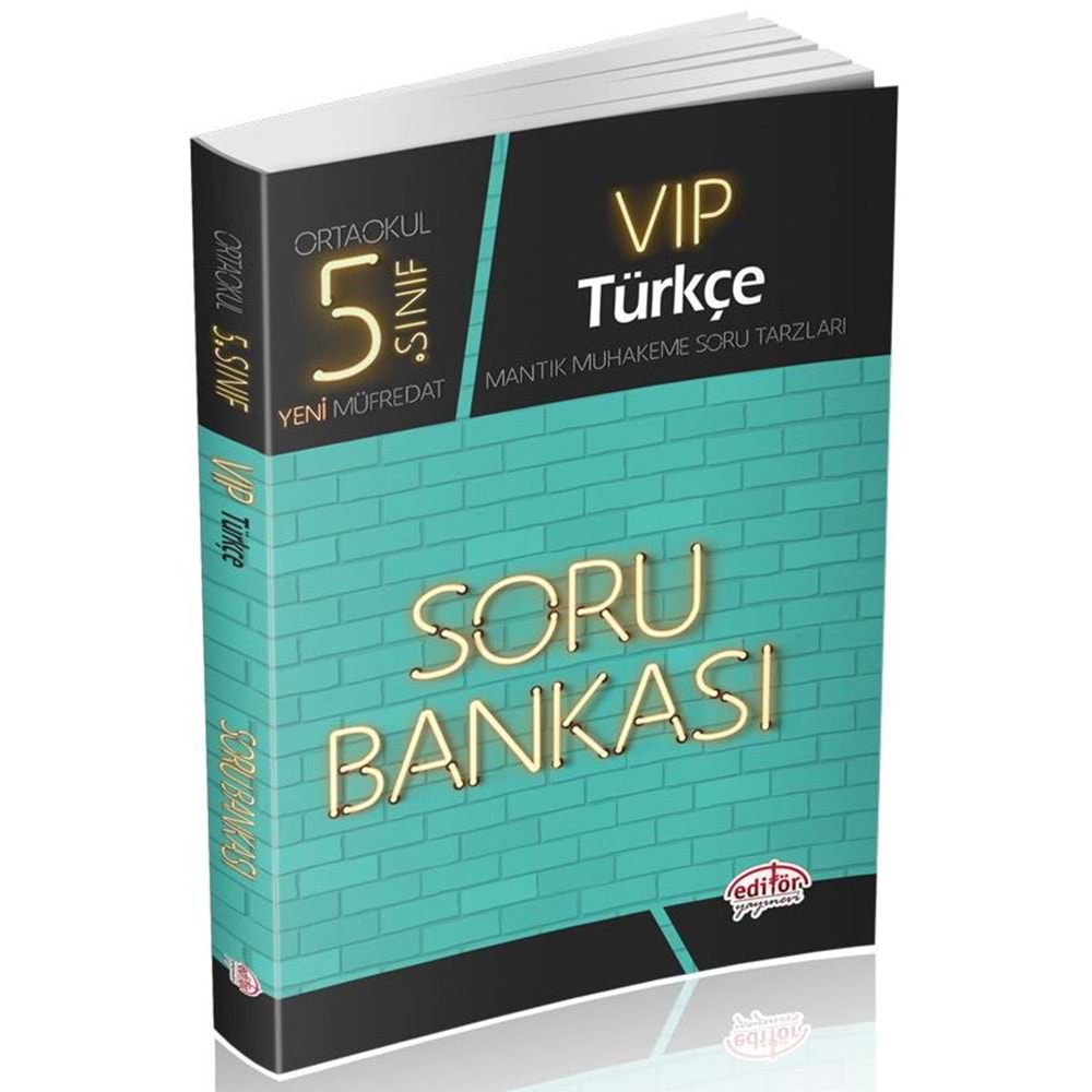 Editör Yayınları 5. Sınıf Vip Türkçe Soru Bankası