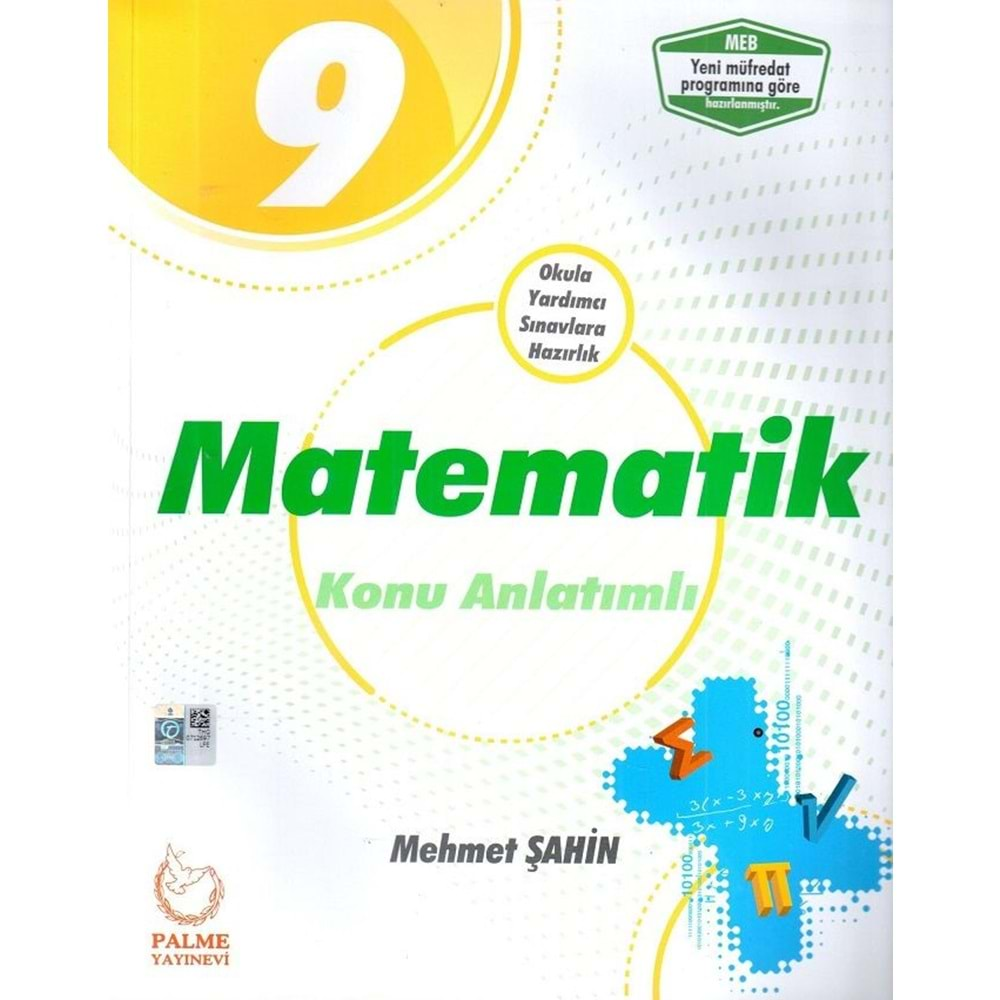 Palme Yayınları 9. Sınıf Matematik Konu Anlatımlı