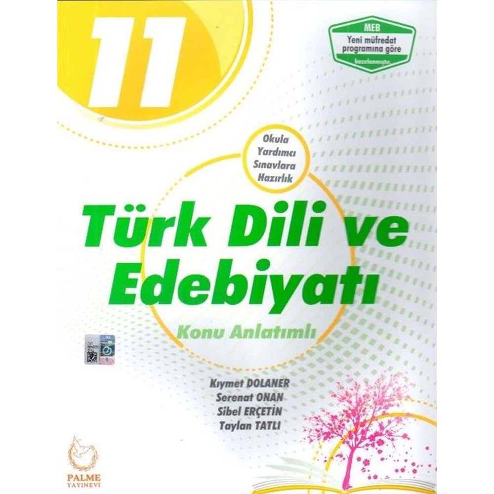 Palme Yayınları 11. Sınıf Türk Dili ve Edebiyatı Konu Anlatımlı