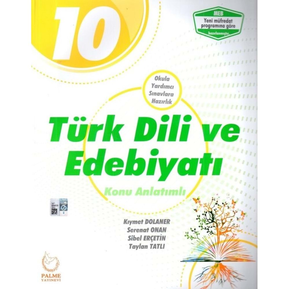 Palme Yayınları 10. Sınıf Türk Dili ve Edebiyatı Konu Anlatımlı