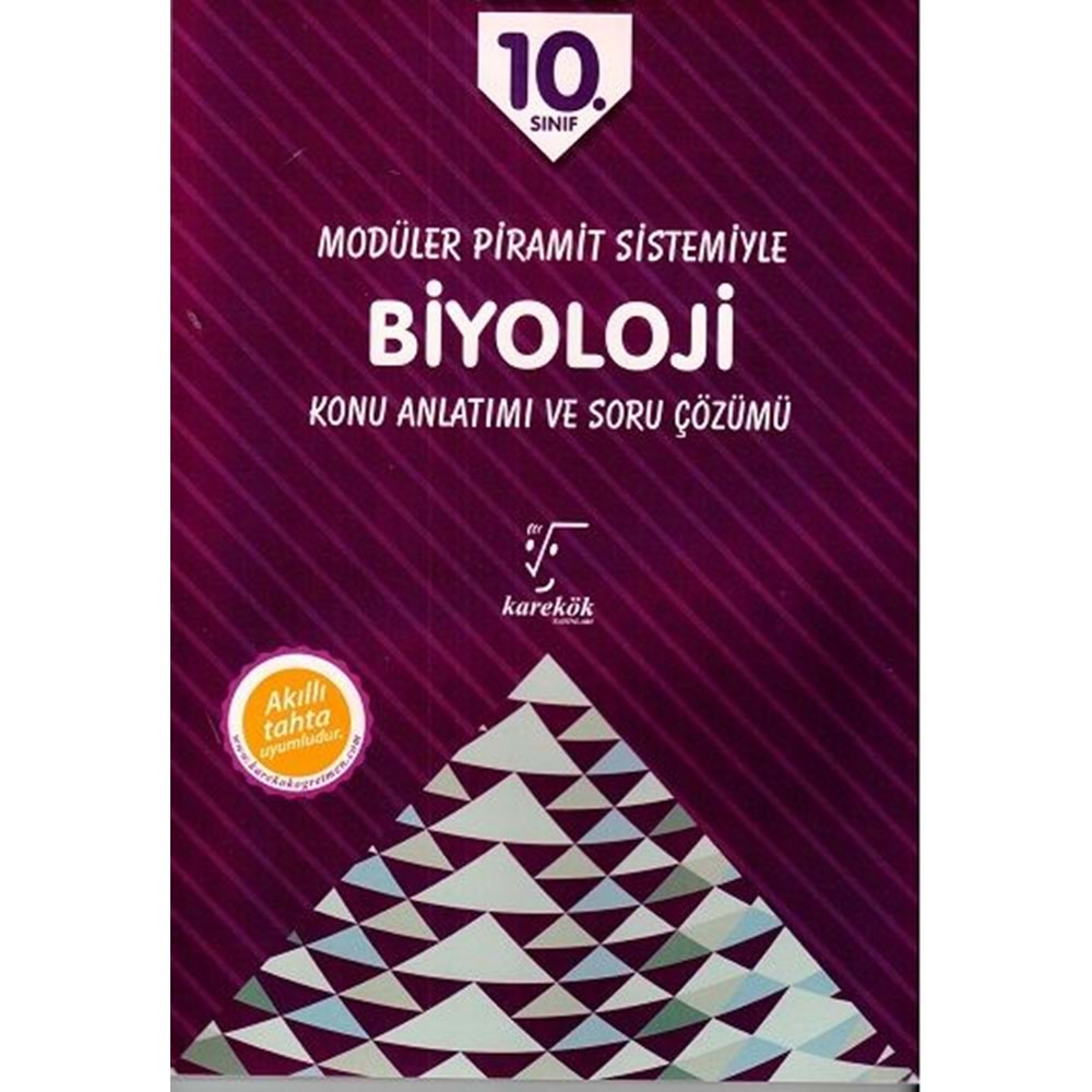 Karekök 10. Sınıf Modüler Piramit Sistemiyle Biyoloji Konu Anlatım