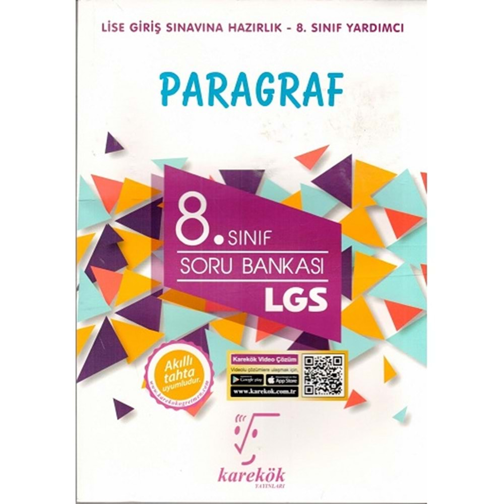 Karekök Yayınları 8.Sınıf LGS Paragraf Soru Bankası