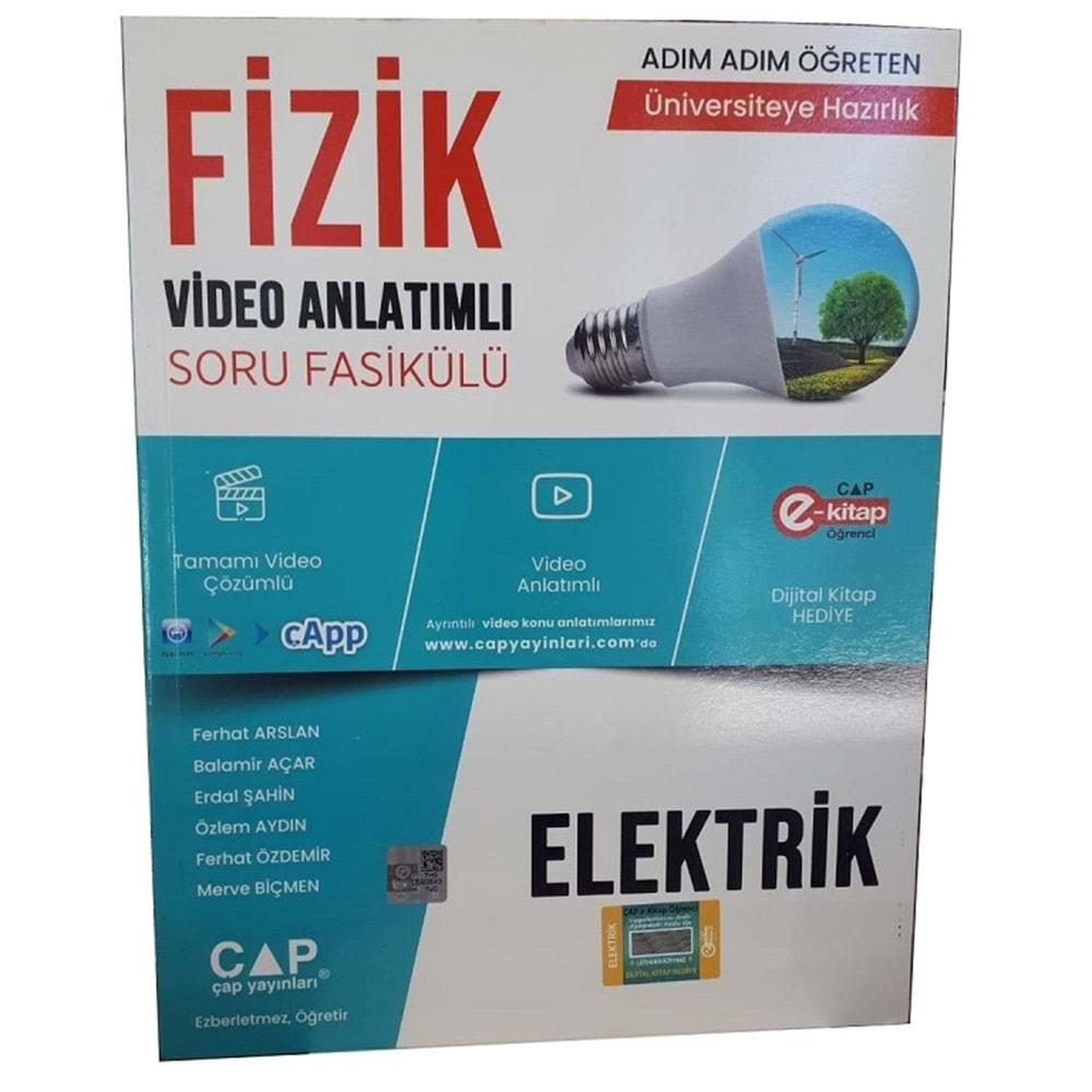 Çap Yayınları Fizik Elektrik Konu Anlatımlı Soru Bankası