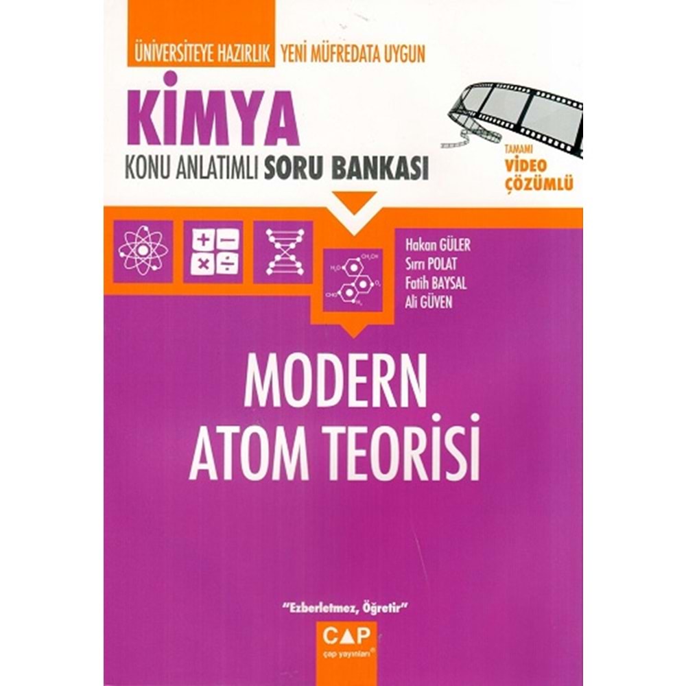 Çap Yayınları Kimya Modern Atom Teorisi Konu Anlatımlı Soru Bankası