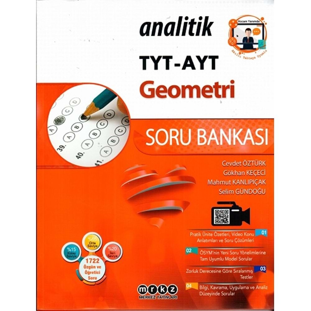 Merkez Yayınları TYT AYT Geometri Analitik Soru Bankası