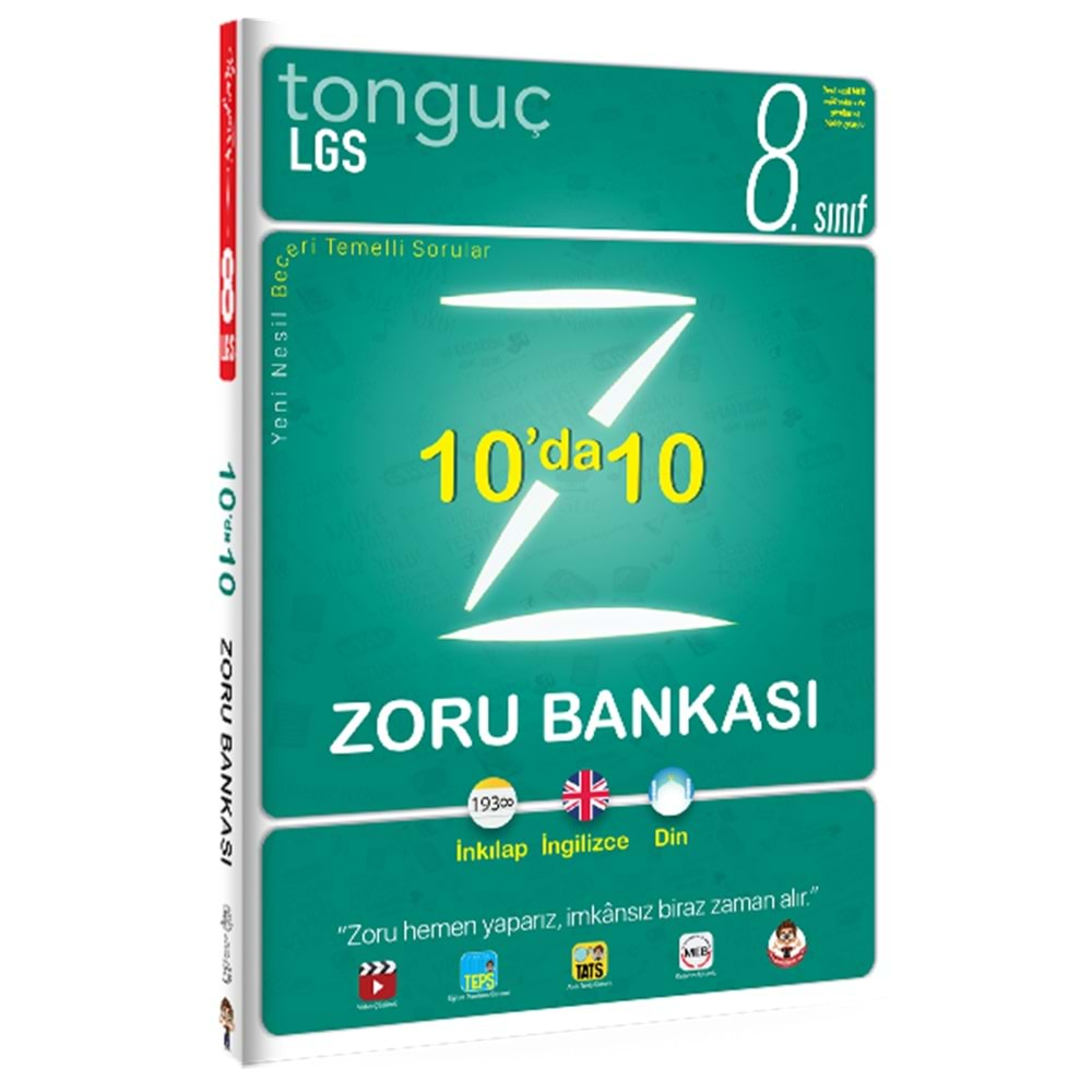 Tonguç Akademi 8. Sınıf LGS 10 da 10 Zoru Bankası