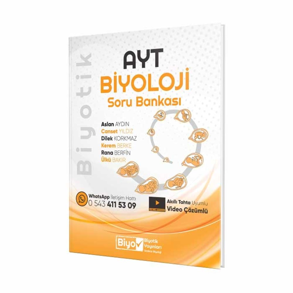 Biyotik Yayınları AYT Biyoloji Soru Bankası 2024