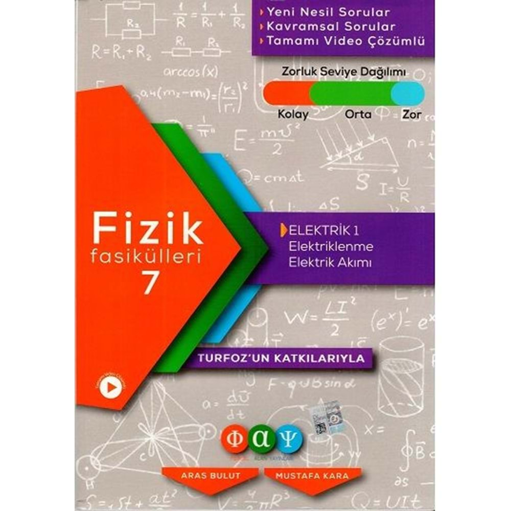 Fiziksel Alan Yayınları Fizik Fasikülleri 7 Elektrik 1