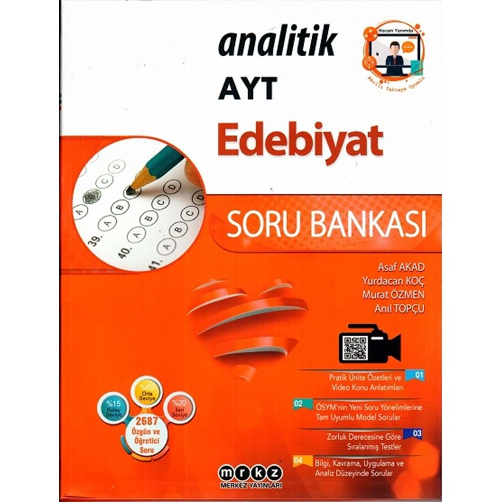 Merkez Yayınları AYT Edebiyat Analitik Soru Bankası