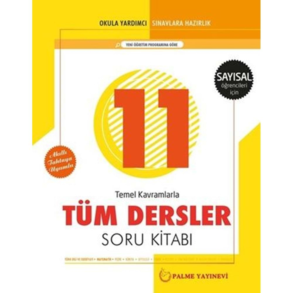 Palme Yayınevi 11.Sınıf Tüm Dersler Soru (Eşit Ağırlık)