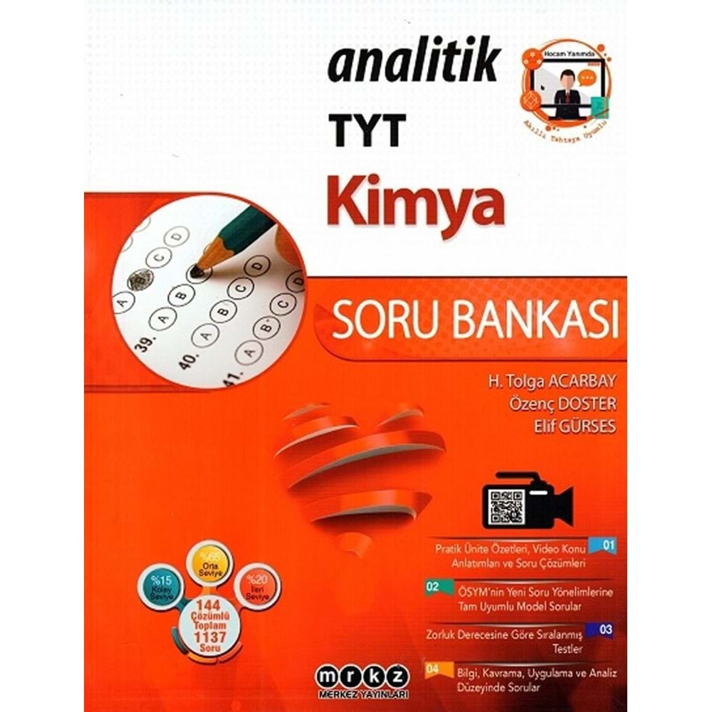 Merkez Yayınları TYT Kimya Analitik Soru Bankası