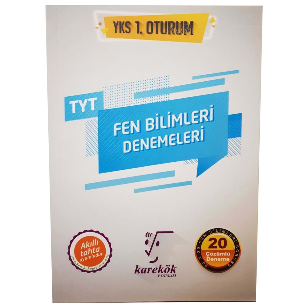 Karekök Yayınları TYT Fen Bilimleri 20 li Denemeleri