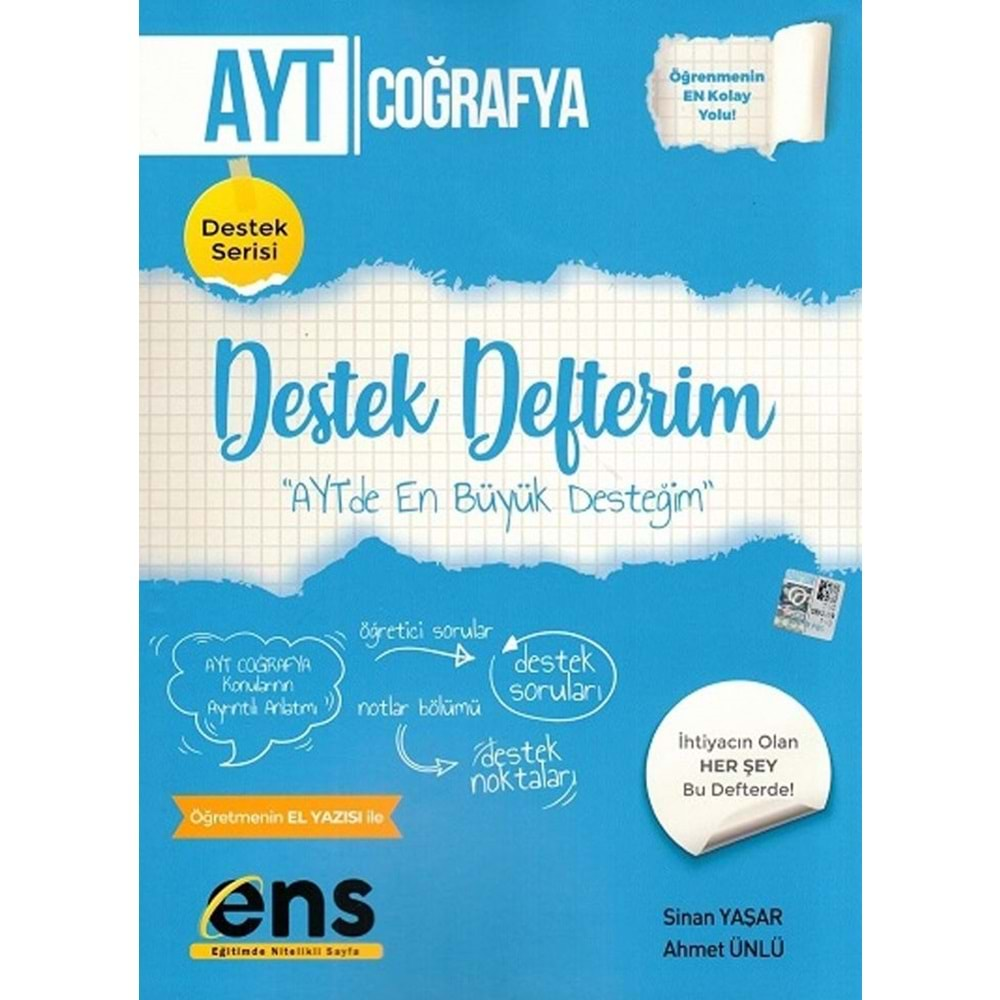 ENS Yayıncılık AYT Coğrafya Destek Defterim