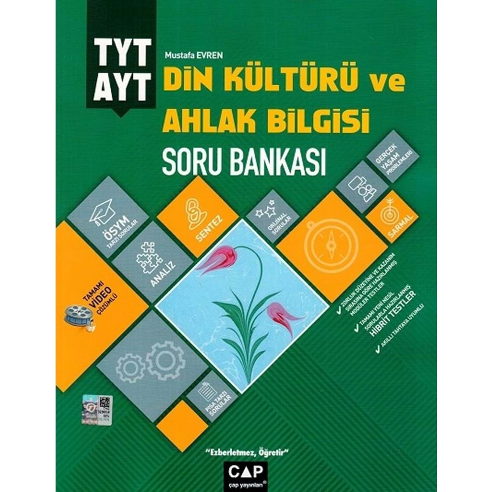 Çap Yayınları TYT AYT Din Kültürü ve Ahlak Bilgisi Soru Bankası