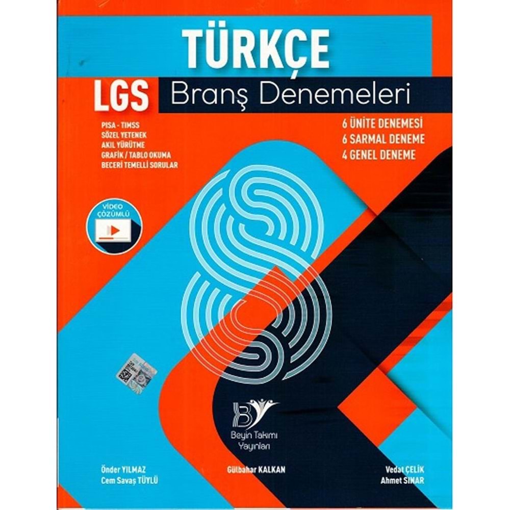 Beyin Takımı 8. Sınıf LGS Türkçe Branş Denemeleri