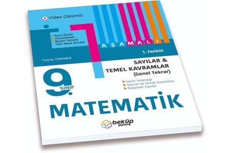 Beküp Yayınları 9. Sınıf Matematik 1. Fasikül Sayılar Temel Kavramlar