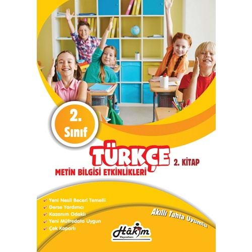Hakim Yayınları 2. Sınıf Türkçe 2. Kitap Metin Bilgisi Etkinlileri