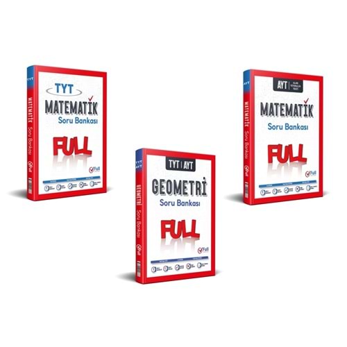 Full Yayınları Tyt Matematik Ayt Matematik Geometri 3 Kitap Set