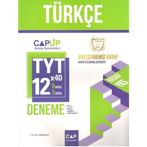 Çap Yayınları TYT Türkçe 12 x 40 Up Deneme